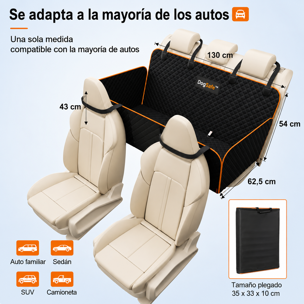 DogSafe™ ~ Funda Protectora de Auto para Perros